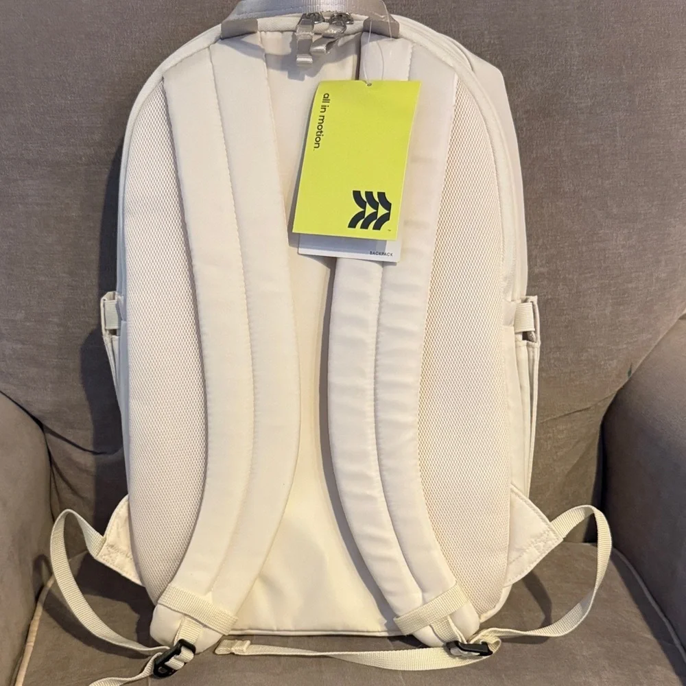 All in Motion Stylish white/off white water repellent Backpack